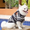 DoggyDolly W416 Kapuzen Pullover für Hunde grau-schwarz gestreift