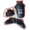 DoggyDolly W461 3-in-1 Schneeoverall für Hunde schwarz