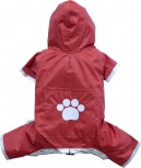 DoggyDolly MINIS&TEACUP DR006 Regenoverall für XXS Hunderassen rot