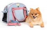 DoggyDolly PC122 Hundetasche Jeans-rosa rund