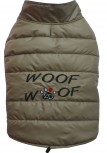 DoggyDolly MOPS&CO FP-W379 Wintermantel WOOFWOOF für kräftige Hunderassen cappuccino FP-S