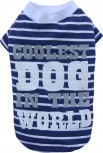 DoggyDolly T280 Hundeshirt gestreift blau - S