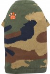 DoggyDolly W355 Strickpullover für Hunde Camouflage -XXS- Brust 26-28 cm Rücken 13-15 cm